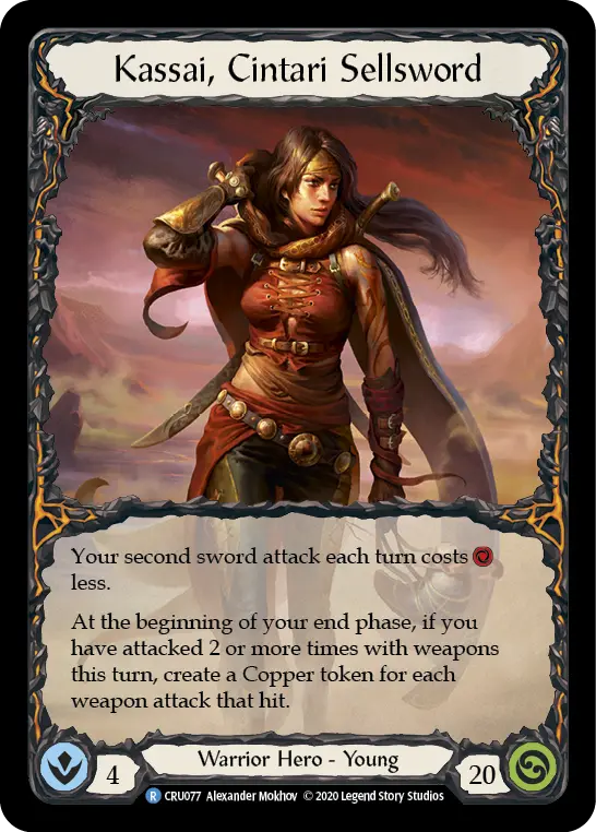 Kassai, Cintari Sellsword — Crucible of War — Extended Art — Rainbow Foil