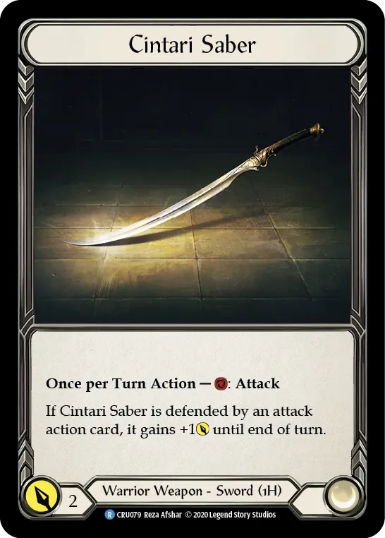 Cintari Saber — Crucible of War — Cold Foil