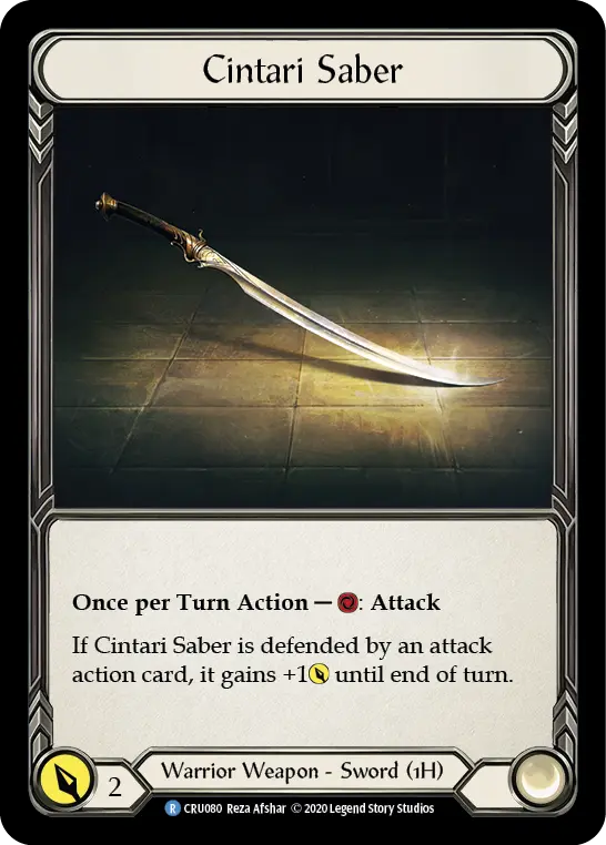 Cintari Saber — Crucible of War — Cold Foil