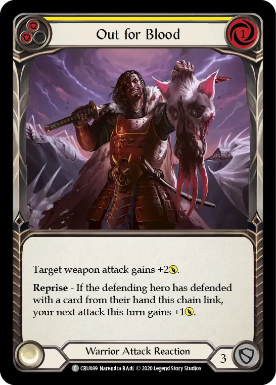 Out for Blood — Crucible of War — Rainbow Foil
