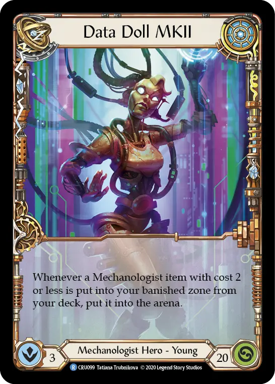 Data Doll MKII — Crucible of War — Extended Art — Rainbow Foil