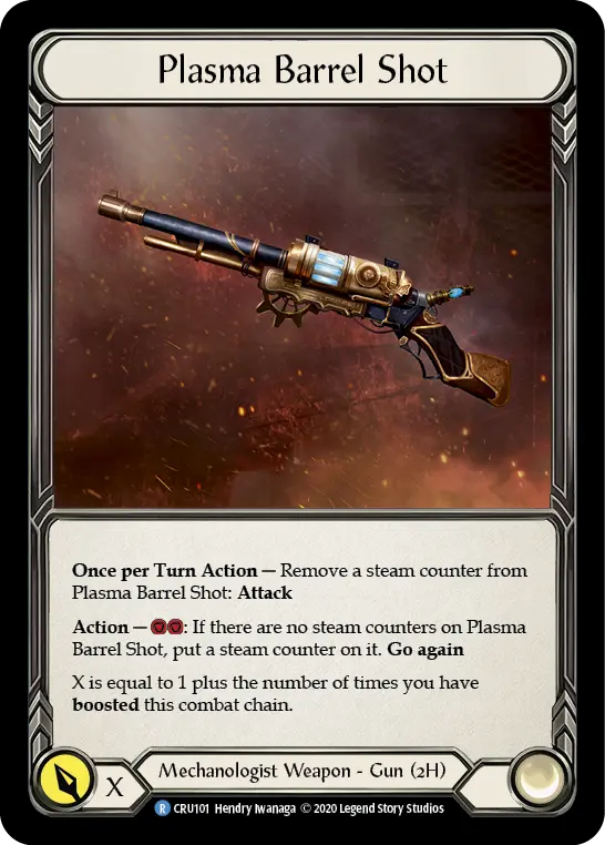 Plasma Barrel Shot — Crucible of War — Cold Foil