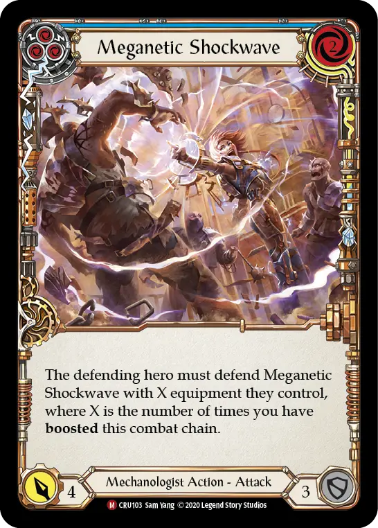 Meganetic Shockwave — Crucible of War — Rainbow Foil