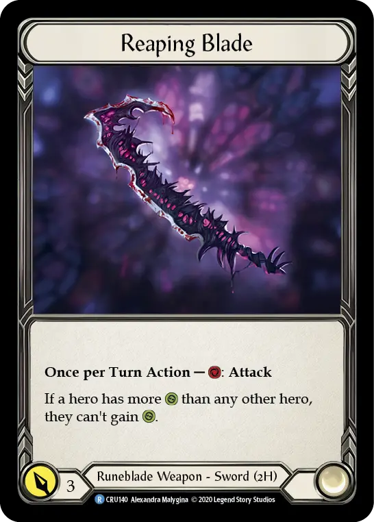 Reaping Blade — Crucible of War — Cold Foil