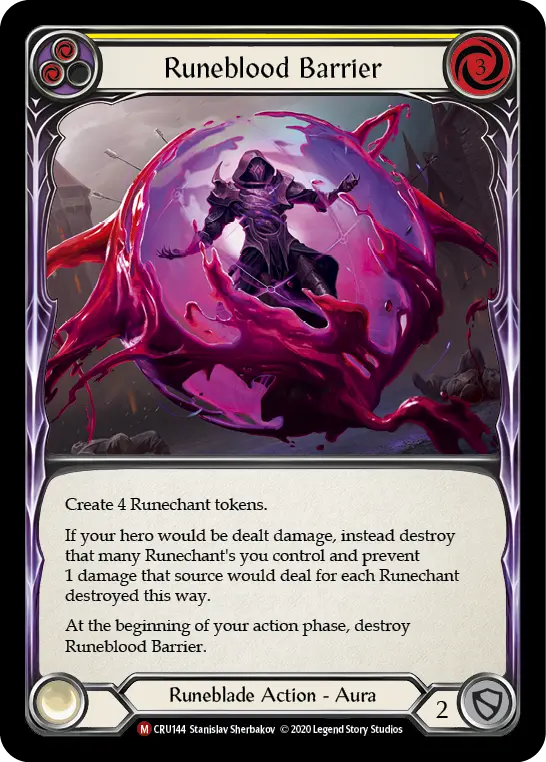 Runeblood Barrier — Crucible of War — Rainbow Foil