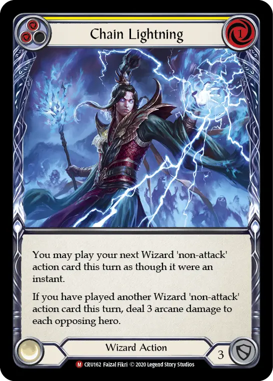 Chain Lightning — Crucible of War — Rainbow Foil