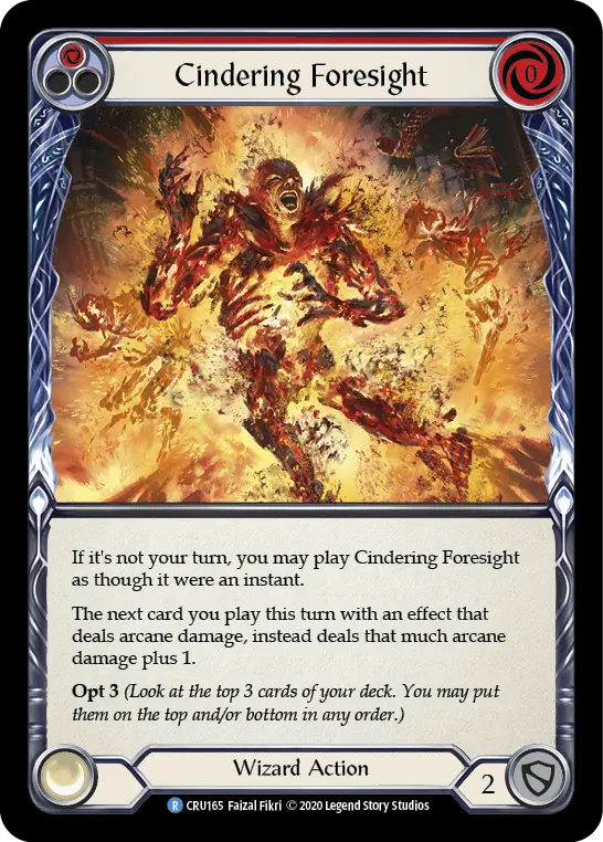 Cindering Foresight — Crucible of War — Rainbow Foil