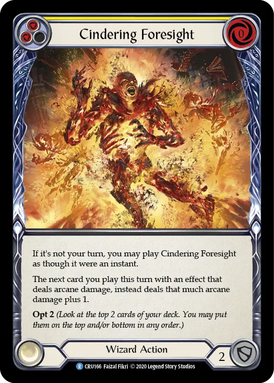 Cindering Foresight — Crucible of War — Rainbow Foil