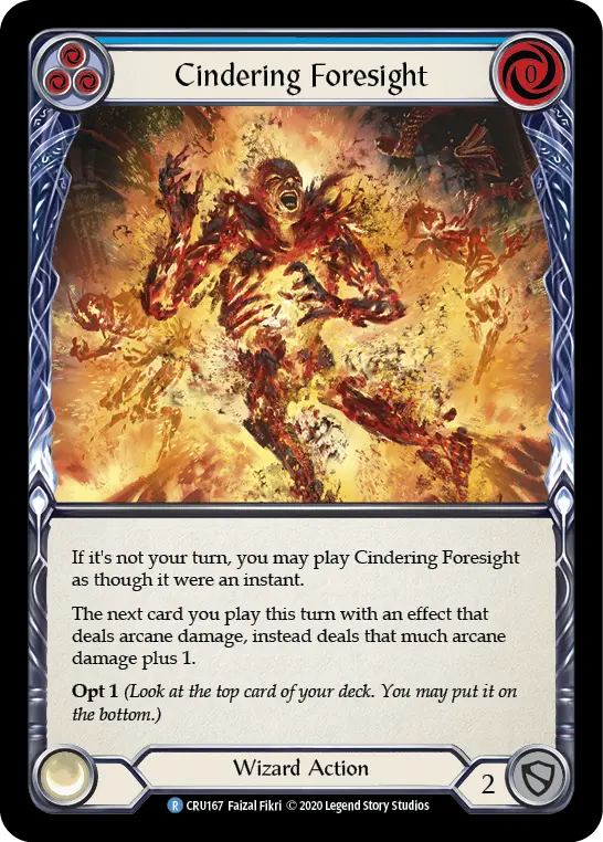 Cindering Foresight — Crucible of War — Rainbow Foil