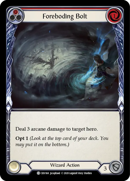 Foreboding Bolt — Crucible of War — Rainbow Foil