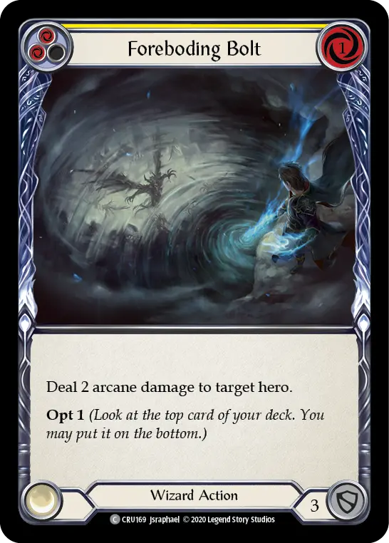 Foreboding Bolt — Crucible of War — Rainbow Foil