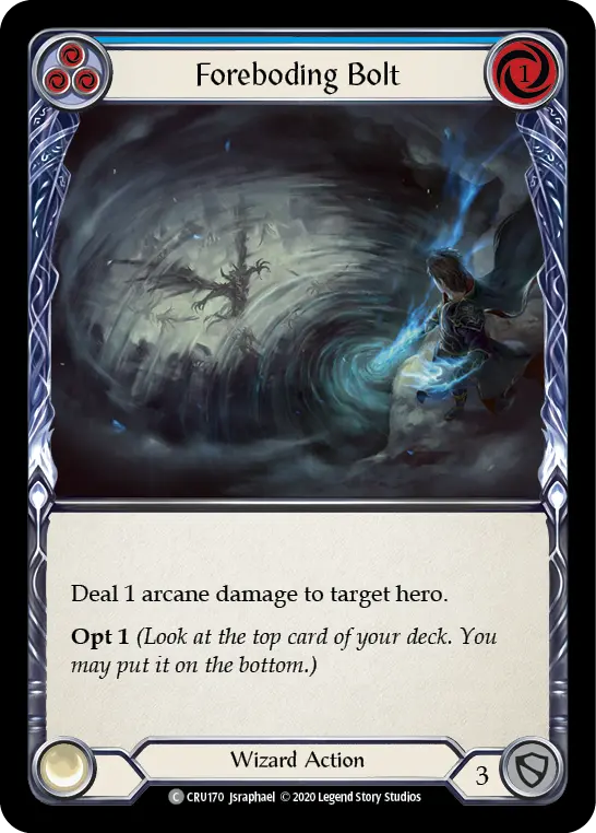Foreboding Bolt — Crucible of War — Rainbow Foil