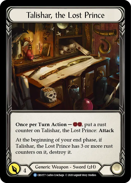 Talishar, the Lost Prince — Crucible of War — Cold Foil