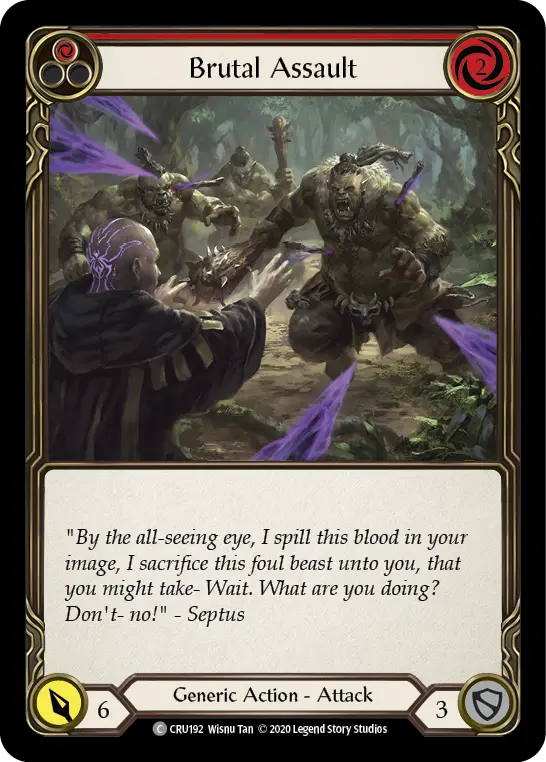 Brutal Assault — Crucible of War — Rainbow Foil