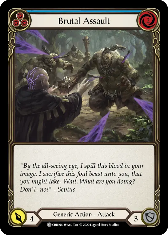 Brutal Assault — Crucible of War — Rainbow Foil