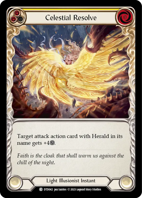 Celestial Resolve — Rainbow Foil