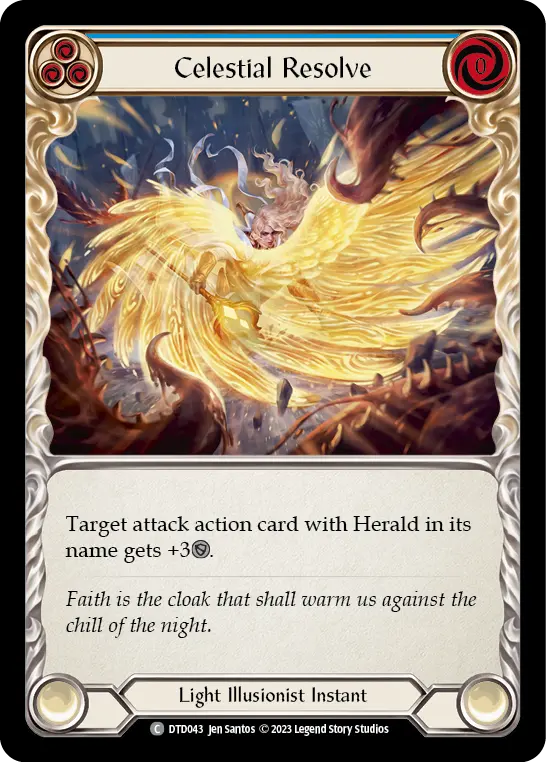 Celestial Resolve — Rainbow Foil