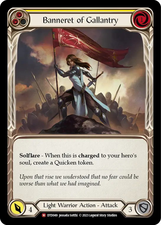 Banneret of Gallantry — Rainbow Foil