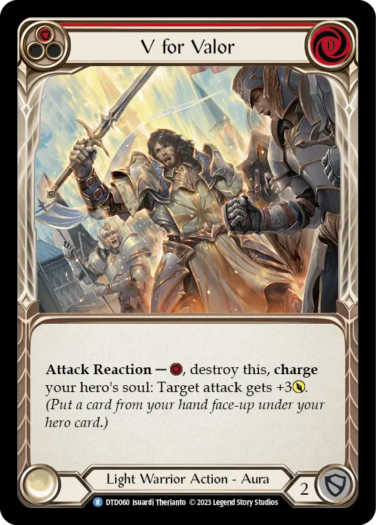 V for Valor — Rainbow Foil