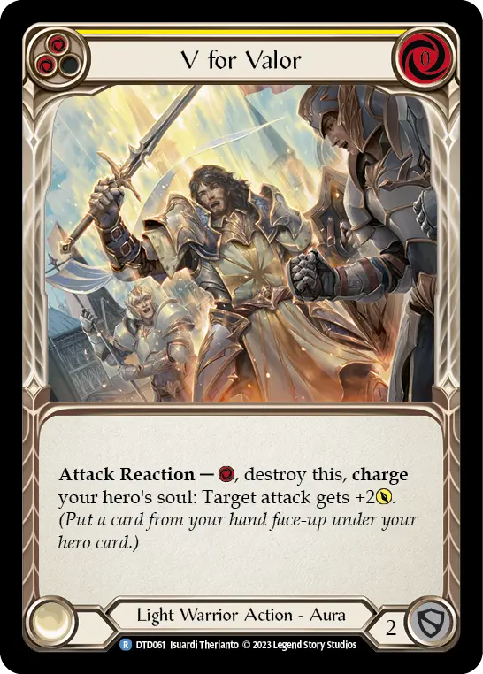 V for Valor — Rainbow Foil