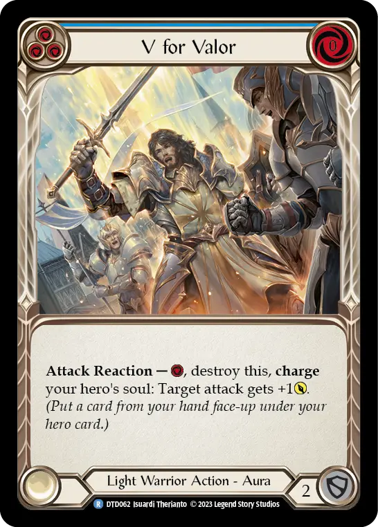 V for Valor — Rainbow Foil