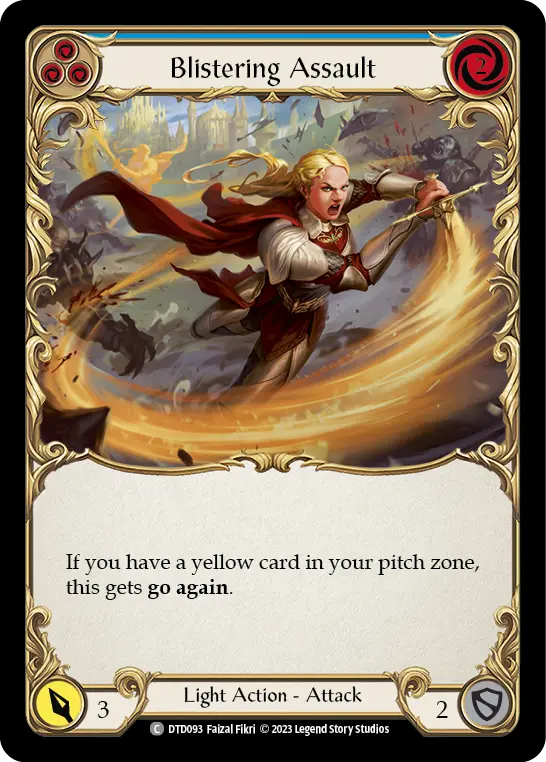 Blistering Assault — Rainbow Foil