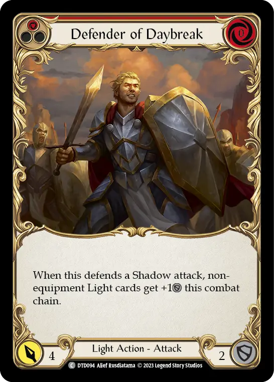Defender of Daybreak — Rainbow Foil