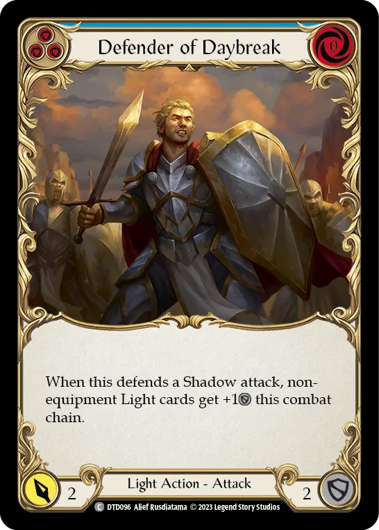 Defender of Daybreak — Rainbow Foil
