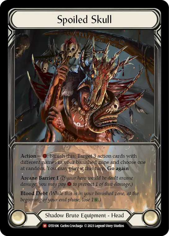 Spoiled Skull — Extended Art — Cold Foil