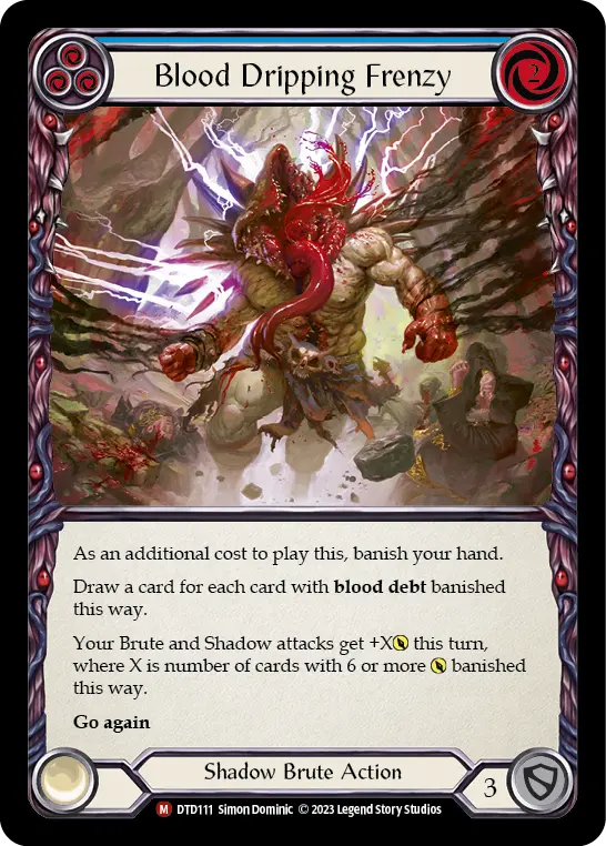 Blood Dripping Frenzy — Rainbow Foil