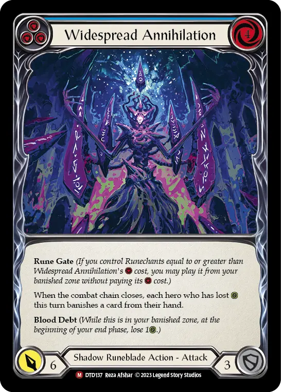 Widespread Annihilation — Rainbow Foil
