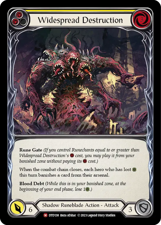 Widespread Destruction — Rainbow Foil