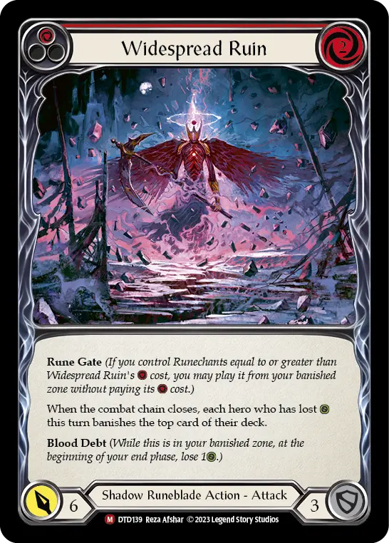 Widespread Ruin — Rainbow Foil