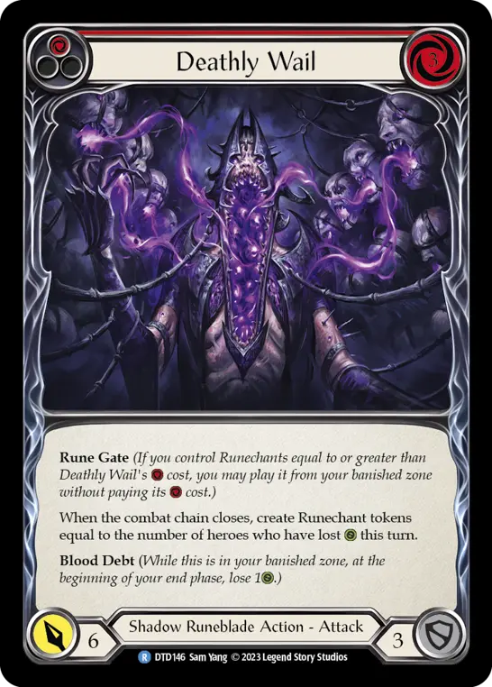 Deathly Wail — Rainbow Foil