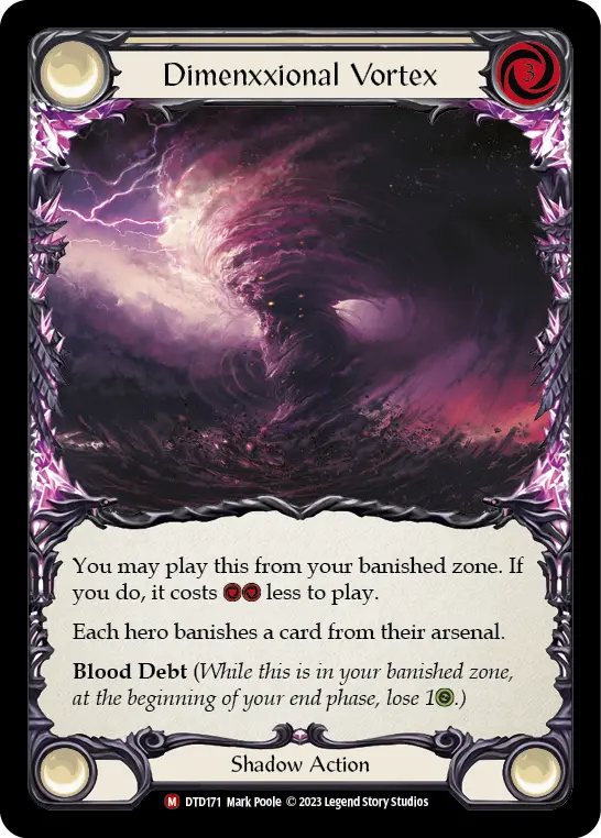 Dimenxxional Vortex — Rainbow Foil