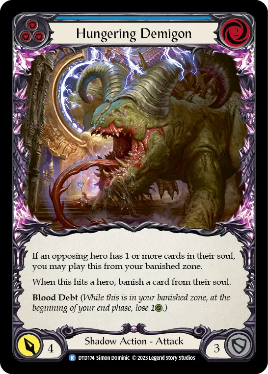 Hungering Demigon — Rainbow Foil