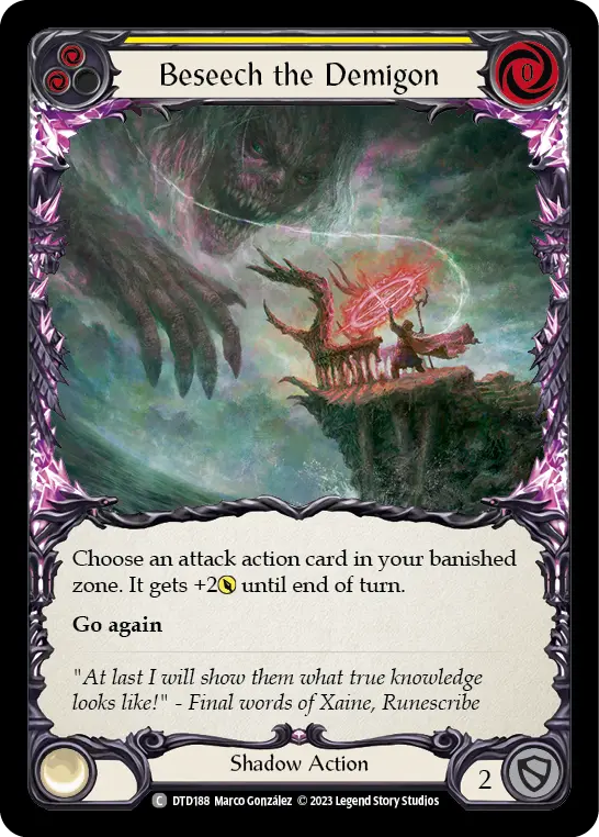 Beseech the Demigon