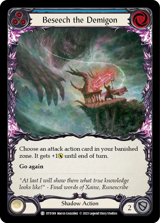 Beseech the Demigon — Rainbow Foil