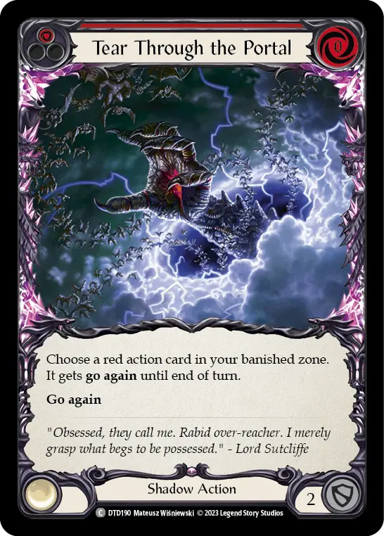 Tear Through the Portal — Rainbow Foil