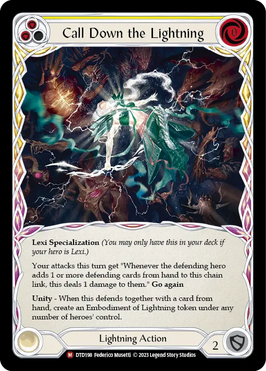 Call Down the Lightning — Rainbow Foil