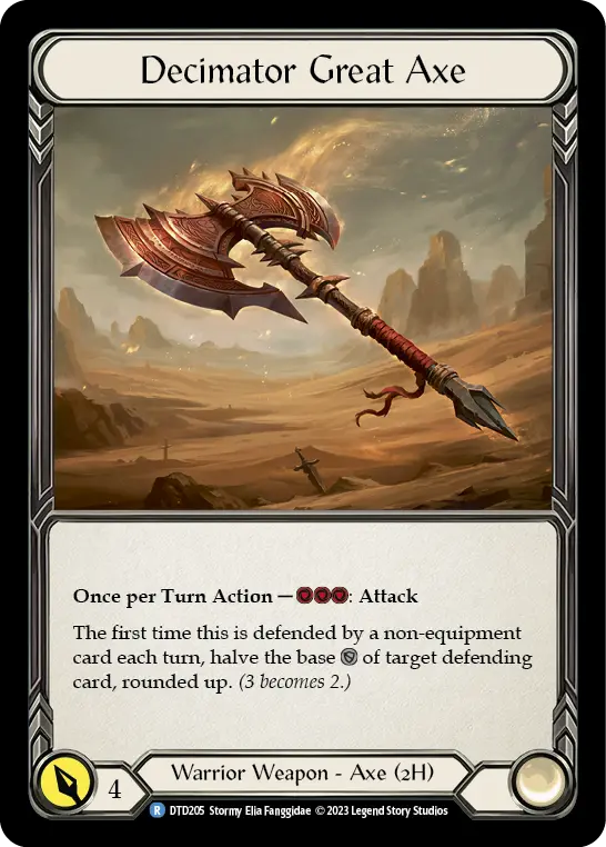 Decimator Great Axe — Cold Foil