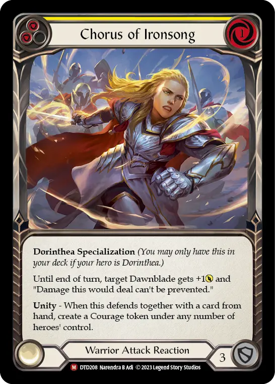 Chorus of Ironsong — Rainbow Foil