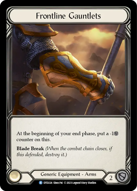 Frontline Gauntlets — Cold Foil