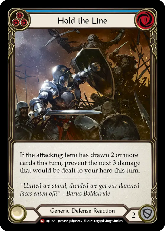 Hold the Line — Rainbow Foil