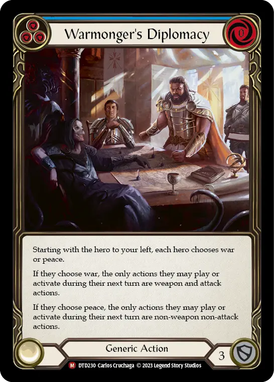 Warmonger's Diplomacy — Rainbow Foil
