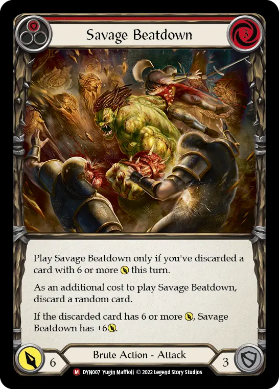 Savage Beatdown — Rainbow Foil