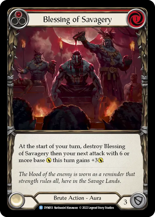 Blessing of Savagery — Rainbow Foil