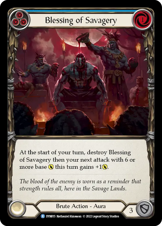 Blessing of Savagery — Rainbow Foil