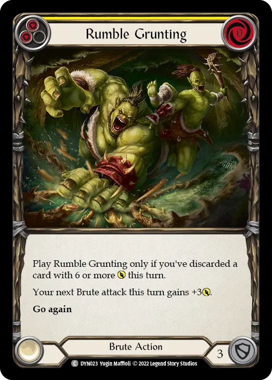Rumble Grunting — Rainbow Foil
