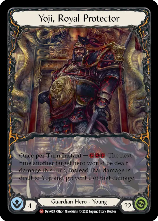 Yoji, Royal Protector — Extended Art — Rainbow Foil